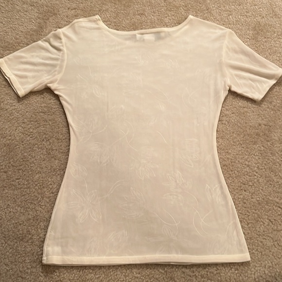Vintage Ellen Ashley cream top Size small - Picture 7 of 8